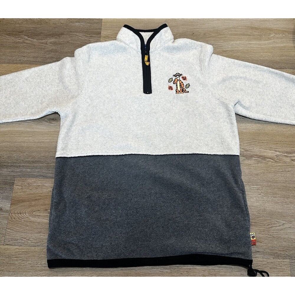 Vintage Disney Winnie the Pooh Tiger 1/4 Fleece Pullover Jacket Women’s Medium